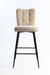 Niva Bar Chair - Mild Steel and Upholstery / CM - L:- 44 x W:- 62 x H:- 112 - Indoor Furniture