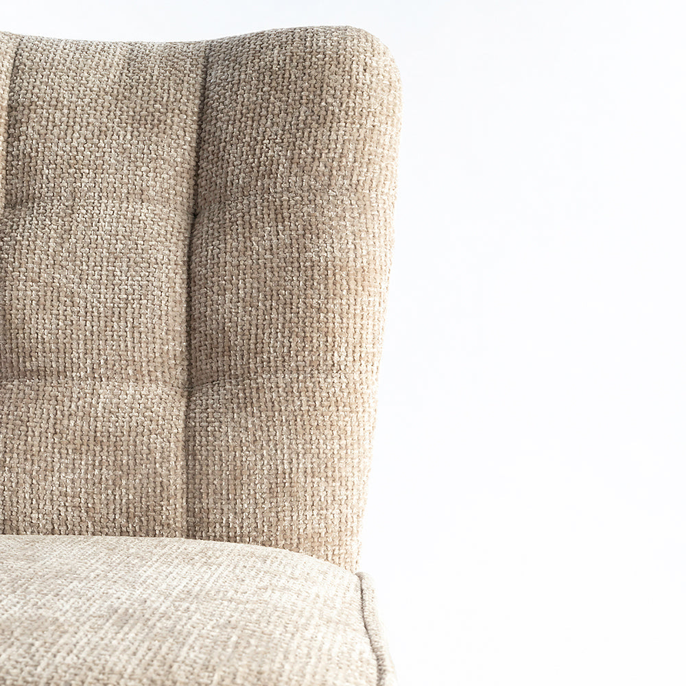 Niva Bar Chair - Mild Steel and Upholstery / CM - L:- 44 x W:- 62 x H:- 112 - Indoor Furniture