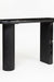 Noir Marble Console - L: 47’’ W: 13.75’’ H: 31.5’’ / Black / Black Marble and Wood - Indoor Furniture