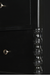 Noir Storage Cabinet - Black / Frame: Teak veneer and plywood; Legs: Teakwood; Storage: Lined with laminate inside;