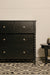 Noir Storage Cabinet - Black / Frame: Teak veneer and plywood; Legs: Teakwood; Storage: Lined with laminate inside;