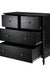 Noir Storage Cabinet - Black / Frame: Teak veneer and plywood; Legs: Teakwood; Storage: Lined with laminate inside;