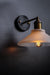 Nordic Conical Glass Wall Sconce Frosted Shade
