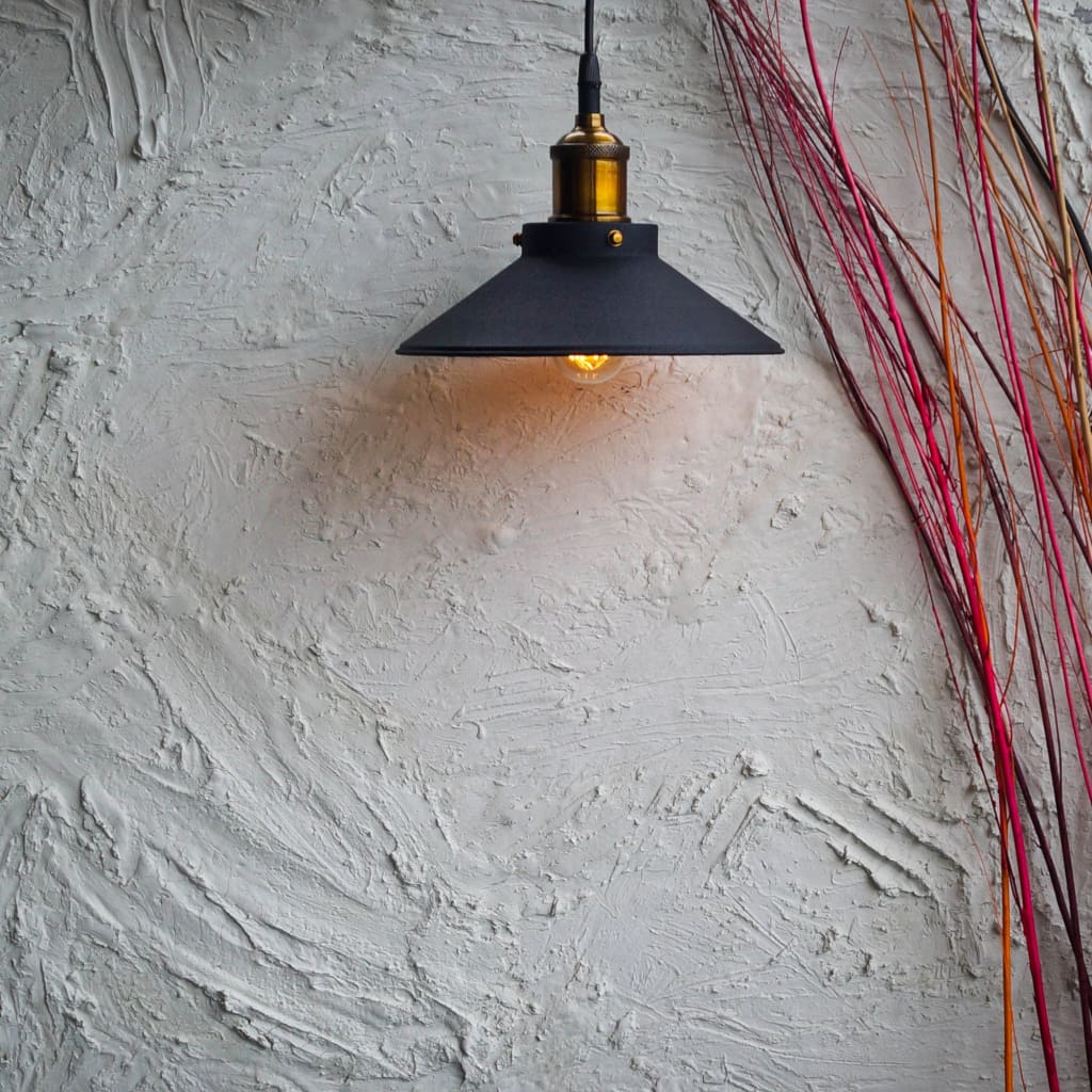 Nordic Conical Midnight Gold Industrial Ceiling Pendant Light