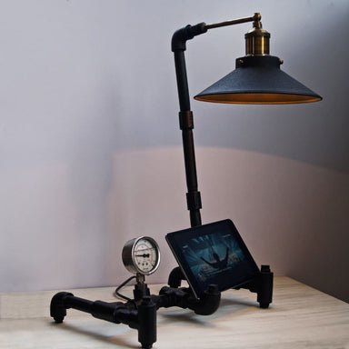 Nordic Industrial Table Lamp Tablet Stand