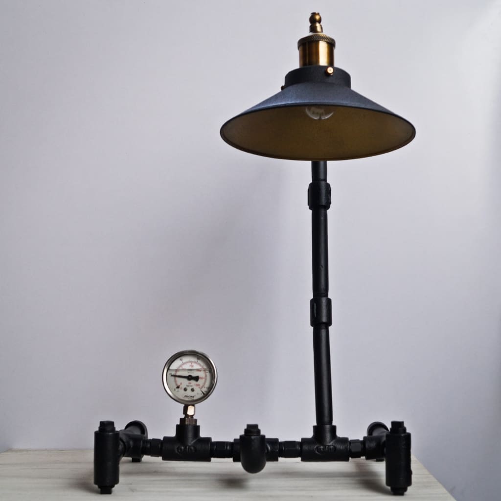 Nordic Industrial Table Lamp Tablet Stand