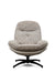 Nordic Sand recliner with Ottoman - L:- 93 x W:-78 x H:-99 In Cms / Cotton fabric + Iron - Indoor Furniture