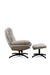 Nordic Sand recliner with Ottoman - L:- 93 x W:-78 x H:-99 In Cms / Cotton fabric + Iron - Indoor Furniture