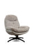 Nordic Sand recliner with Ottoman - L:- 93 x W:-78 x H:-99 In Cms / Cotton fabric + Iron - Indoor Furniture