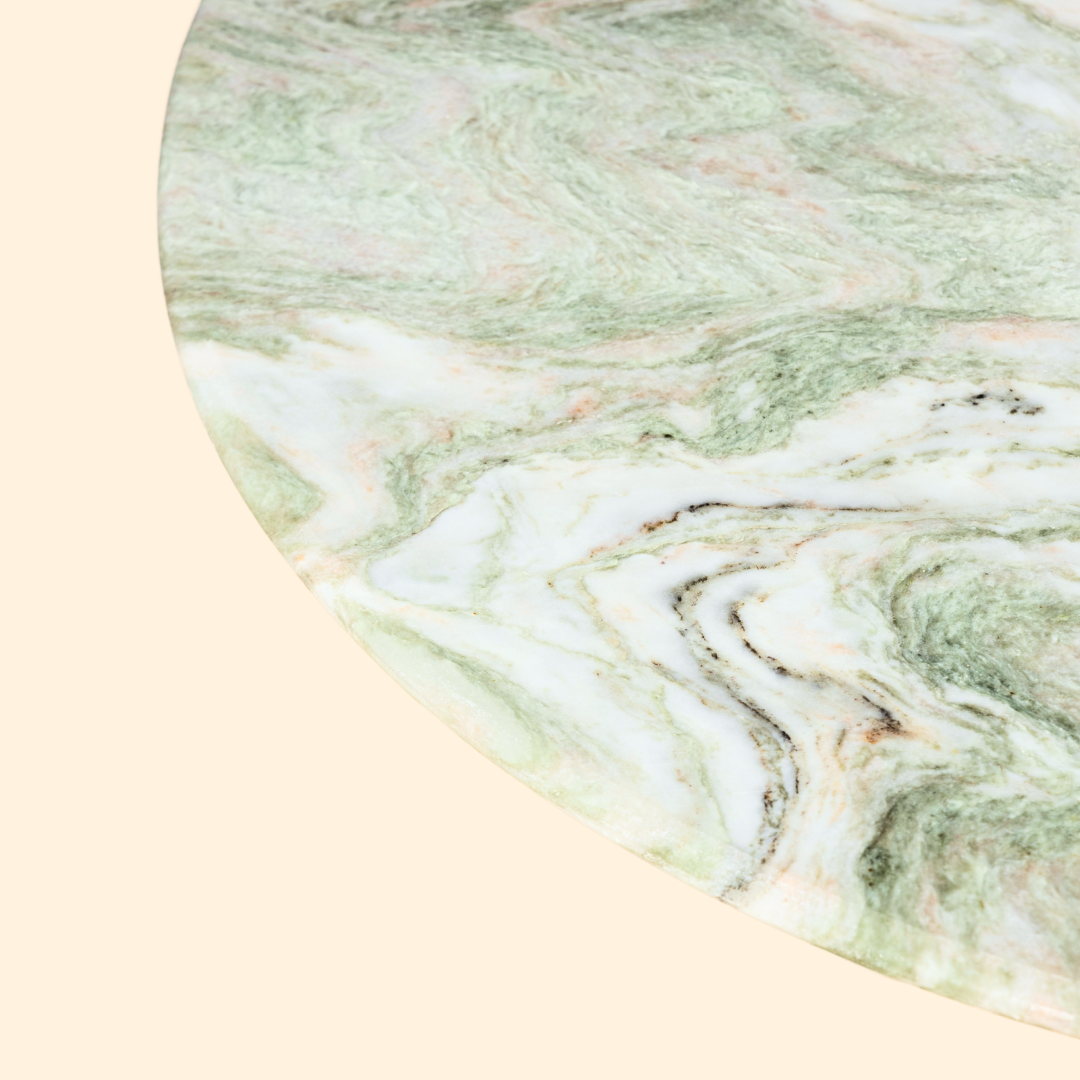 Norge Coffee Table Pista - L:130x W:127x H:69 In Cms / Green / Marble - Indoor Furniture