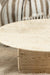 Norge Coffee Table Travertine - L:130x W:127x H:69 In Cms / Brown / Marble - Indoor Furniture