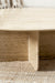 Norge Coffee Table Travertine - L:130x W:127x H:69 In Cms / Brown / Marble - Indoor Furniture