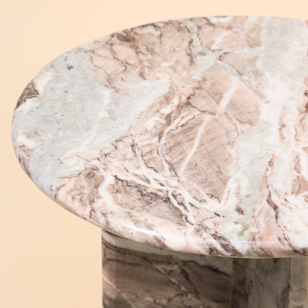 Norge Marble Side Table Jupiter - Indoor Furniture