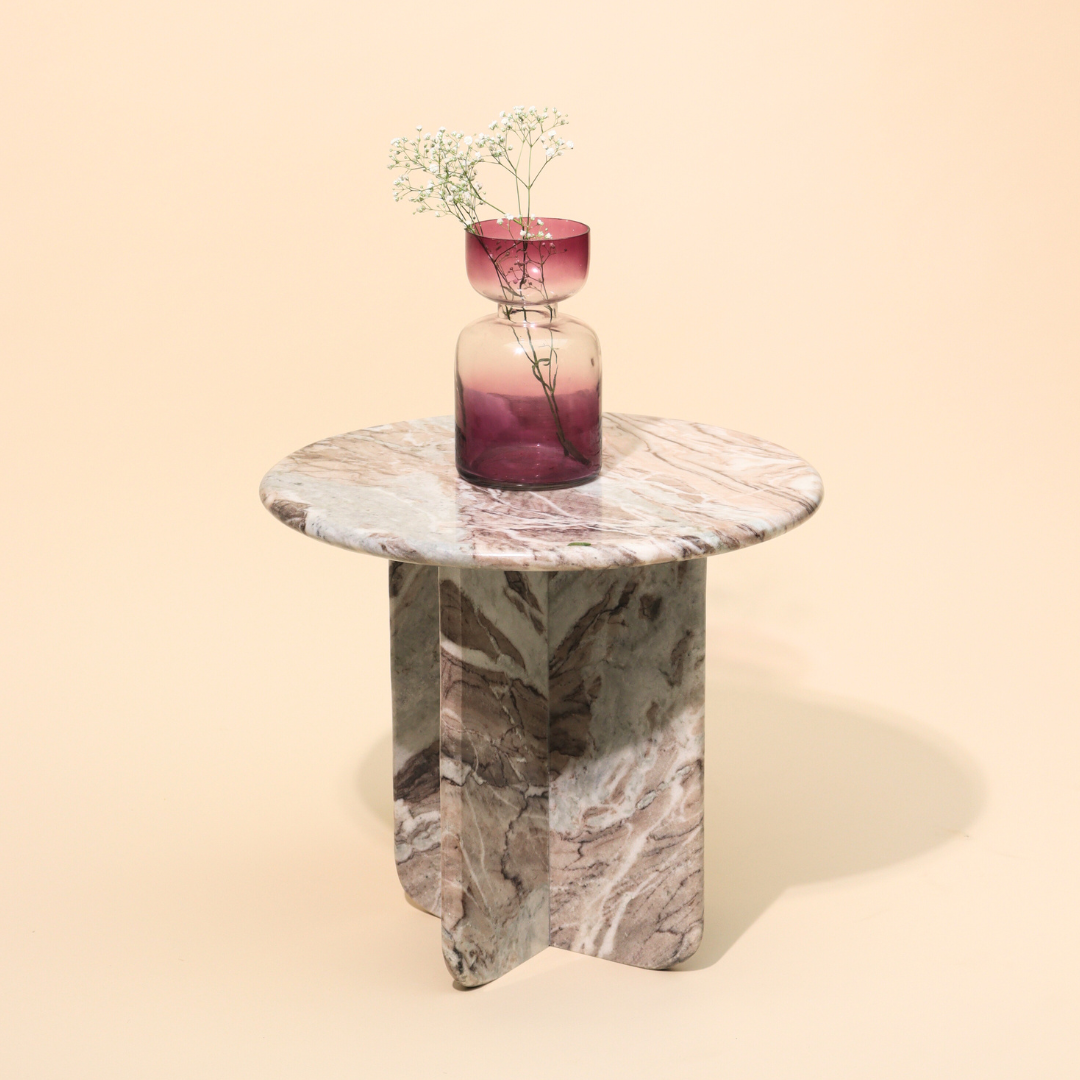 Norge Marble Side Table Jupiter - Indoor Furniture