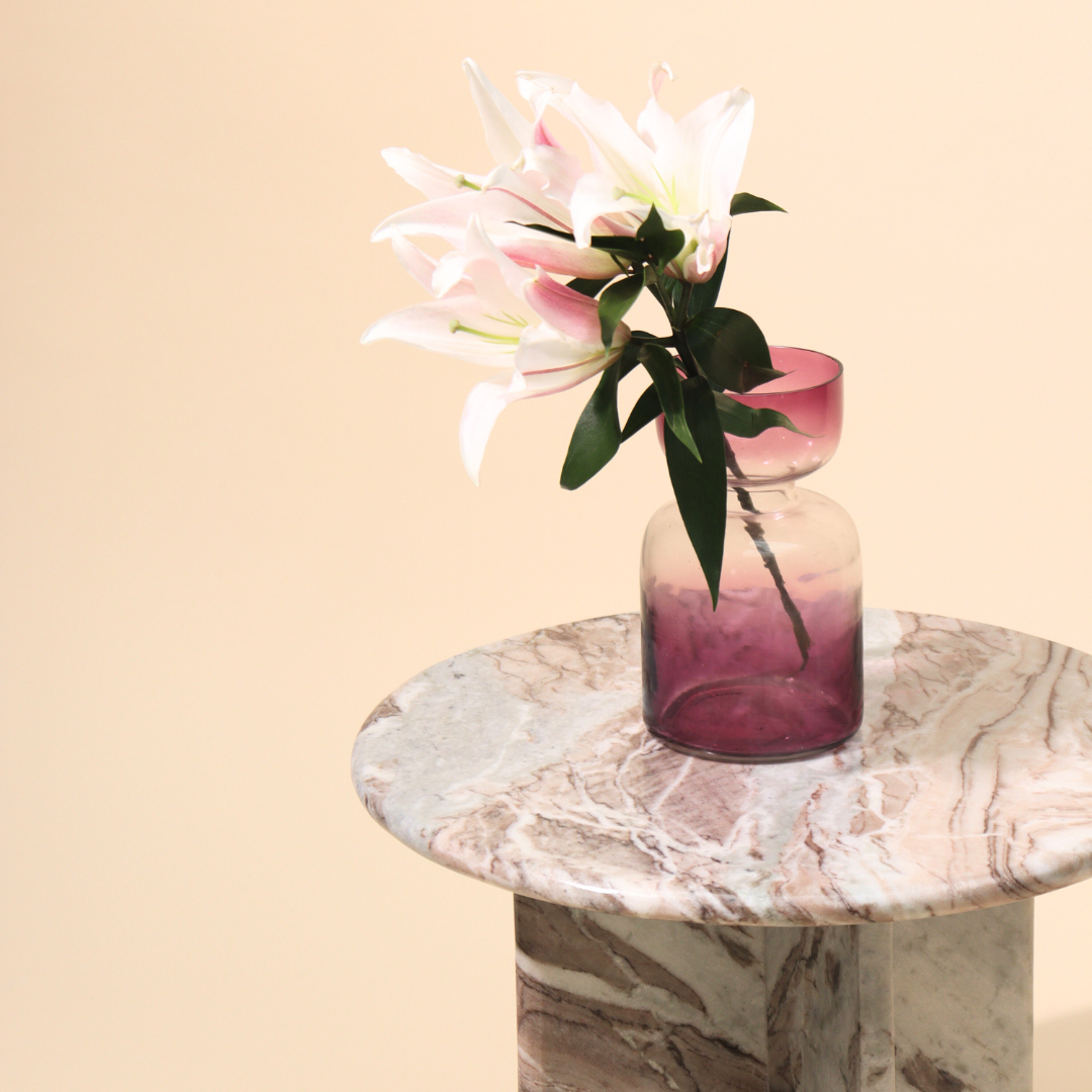 Norge Marble Side Table Jupiter - Indoor Furniture