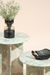 Norge Marble Side Table Pista - L:72 x W:66 x H:65 In Cms / Green / Marble - Indoor Furniture