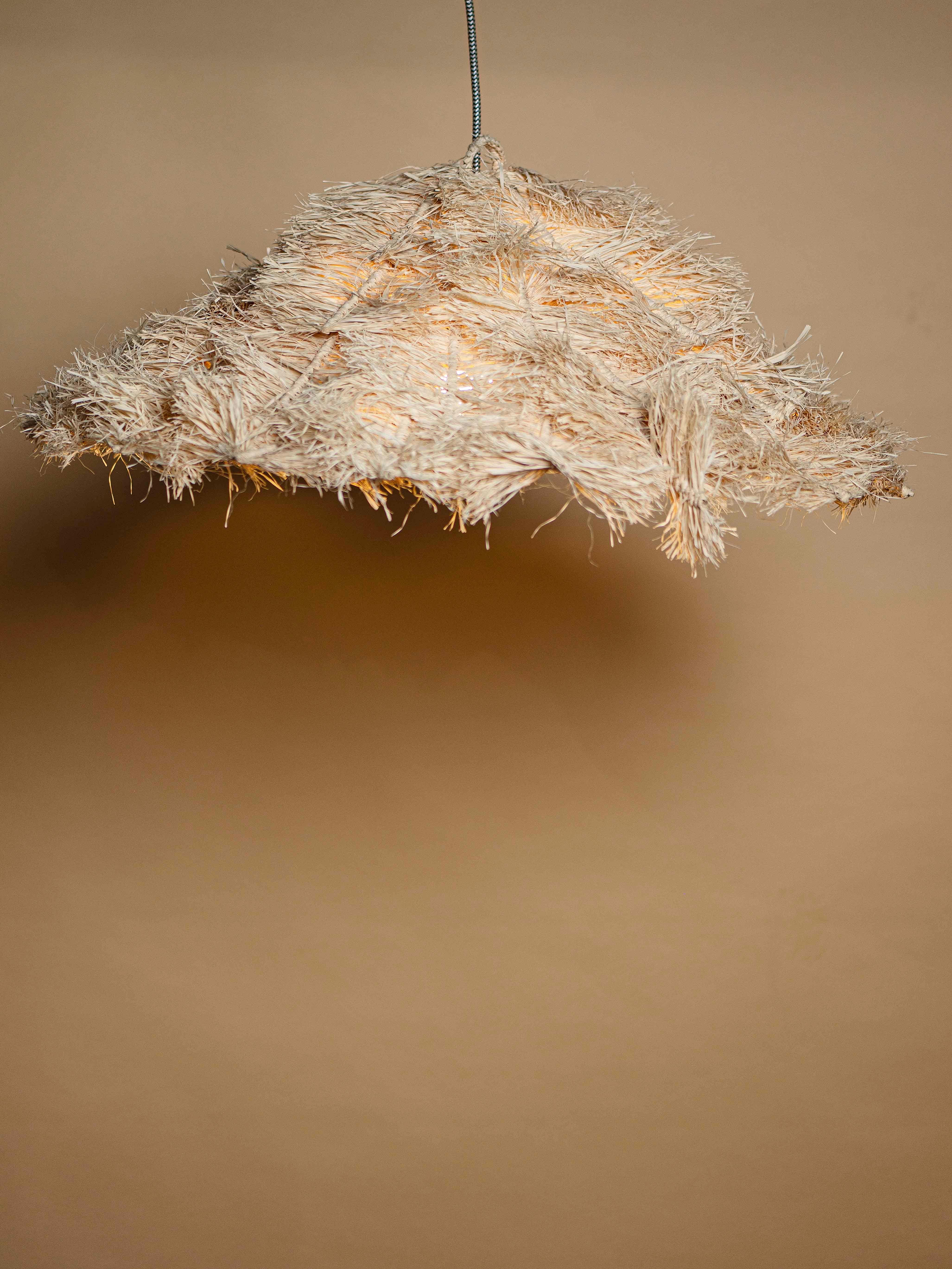 Nusa Pendant Lamp 45 - Sisal / L:76 x B:46 x H:24 In cm - Lighting