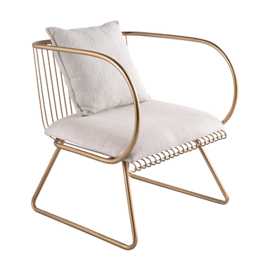Nuvé Lounger - L:24 x W:24 x H:28 In inches / Metal - Indoor Furniture