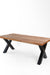 Oak Ridge Dining Table - Natural / L: 78’’ B: 39’’ H: 30’’ / Acacia Wood & Mild Steel - Indoor Furniture