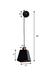 CWS115 Obsidian Black-Gold Metal Wall Hanging Lamp