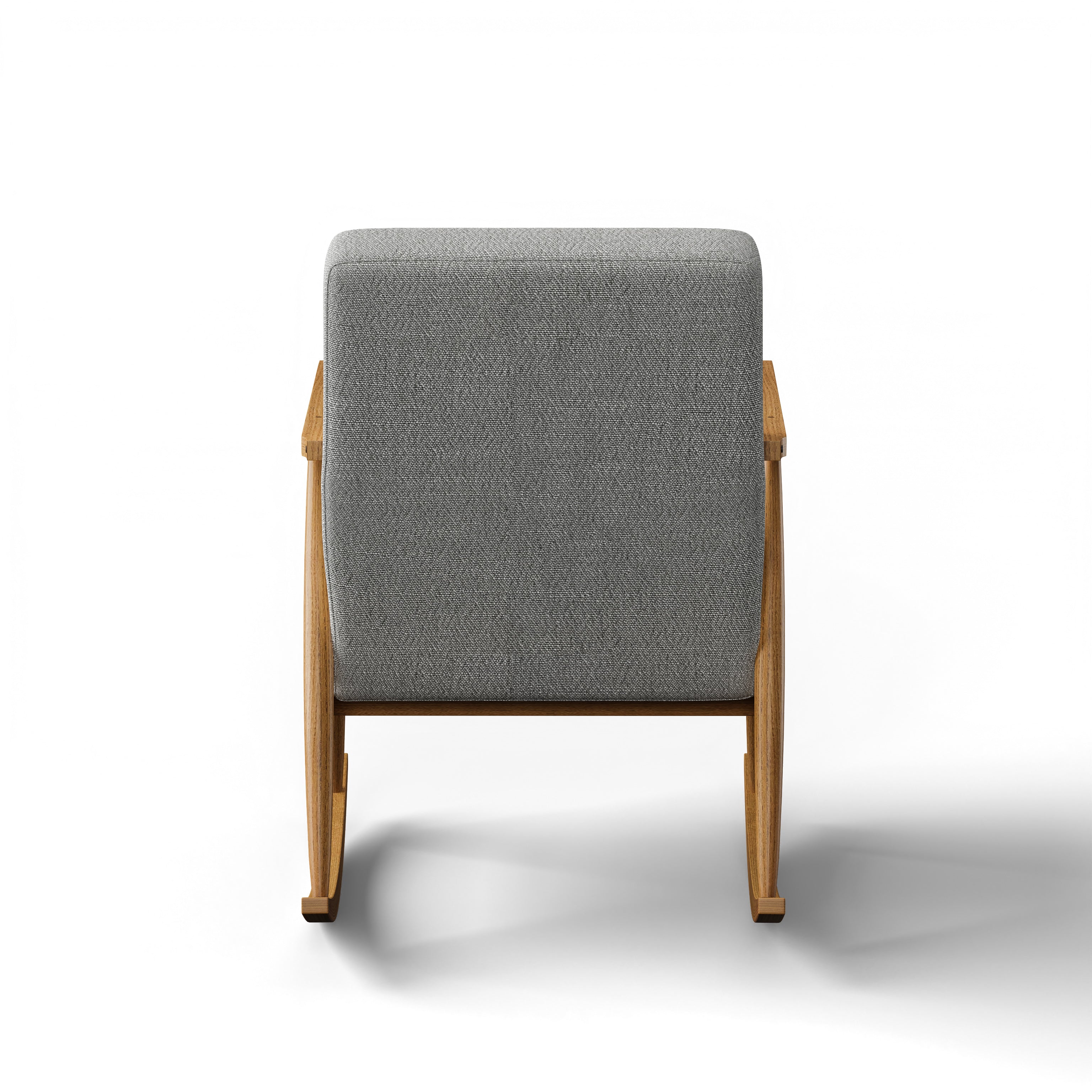 Oda Rocking Chair - Cosmo Norman Pistachio 11343 Ply & Foam Upholstery Structure; Suncity White Ash Frame / L:24’’ x