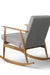 Oda Rocking Chair - Cosmo Norman Pistachio 11343 Ply & Foam Upholstery Structure; Suncity White Ash Frame / L:24’’ x