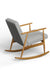 Oda Rocking Chair - Cosmo Norman Pistachio 11343 Ply & Foam Upholstery Structure; Suncity White Ash Frame / L:24’’ x