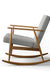 Oda Rocking Chair - Cosmo Norman Pistachio 11343 Ply & Foam Upholstery Structure; Suncity White Ash Frame / L:24’’ x