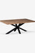 Odin Dining Table - 220 x 100 x 71.12 In cm / Mango Wood + Iron / Limewash - Indoor Furniture