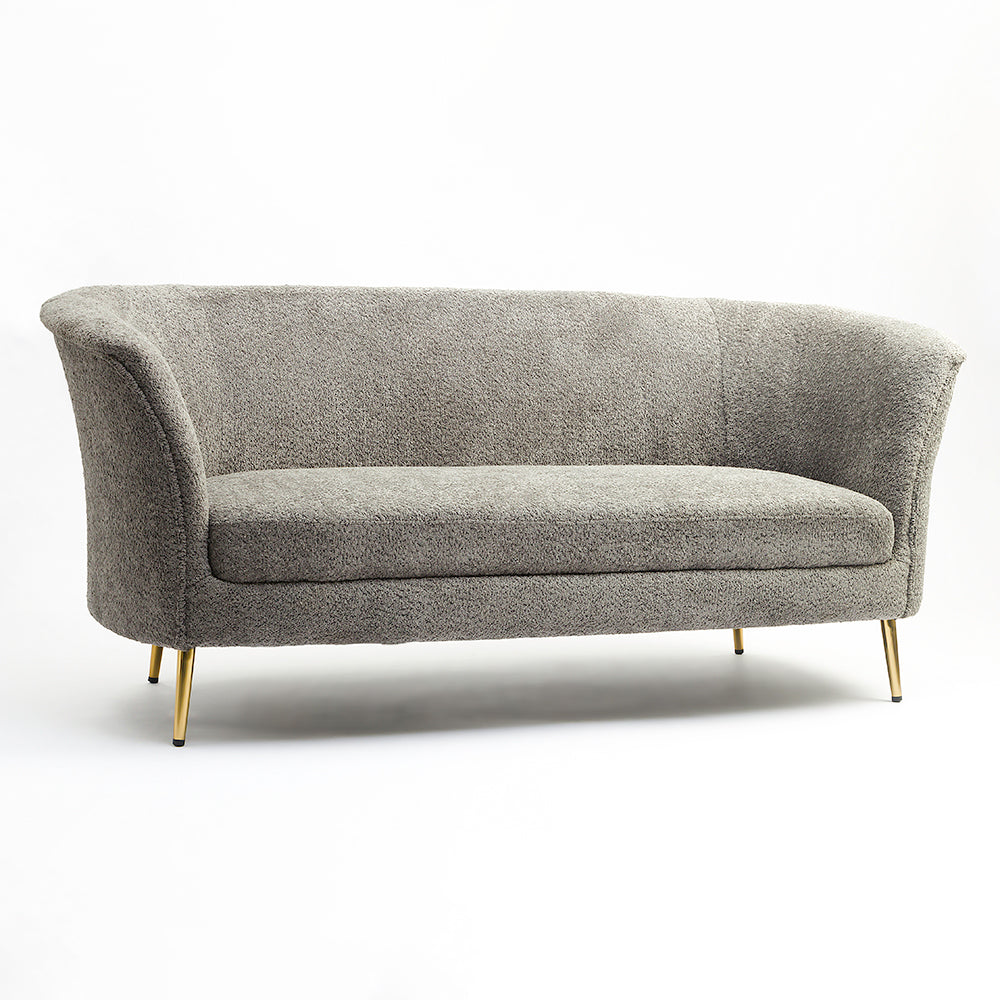 Olea Sofa - Gray / Rubber Wood and Upholstery / CM:- L:- 175 x W:- 81 x H:- 79 - Indoor Furniture