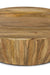 Olivia Drum Coffee Table - Light Walnut / Wood / L:96 x D:96 x H:30 in cm - Indoor Furniture