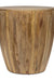 Olivia Drum Side Table - Light Walnut / Wood / L:53 x D:53 x H:60 in cm - Indoor Furniture