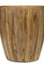 Olivia Drum Side Table - Light Walnut / Wood / L:53 x D:53 x H:60 in cm - Indoor Furniture