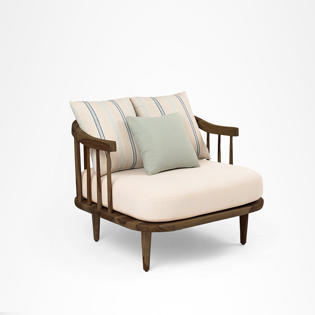 Onyx Lounge Chair - Walnut / Sheesham Wood / W: 34 ’ D: 31’’ H: 27’’SH: 15’’ - Indoor Furniture