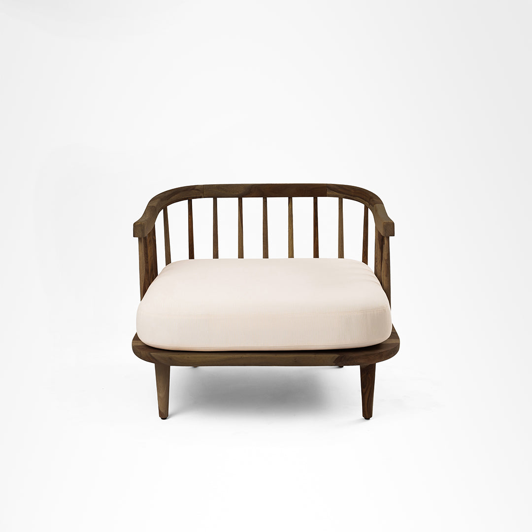 Onyx Lounge Chair - Walnut / Sheesham Wood / W: 34 ’ D: 31’’ H: 27’’SH: 15’’ - Indoor Furniture