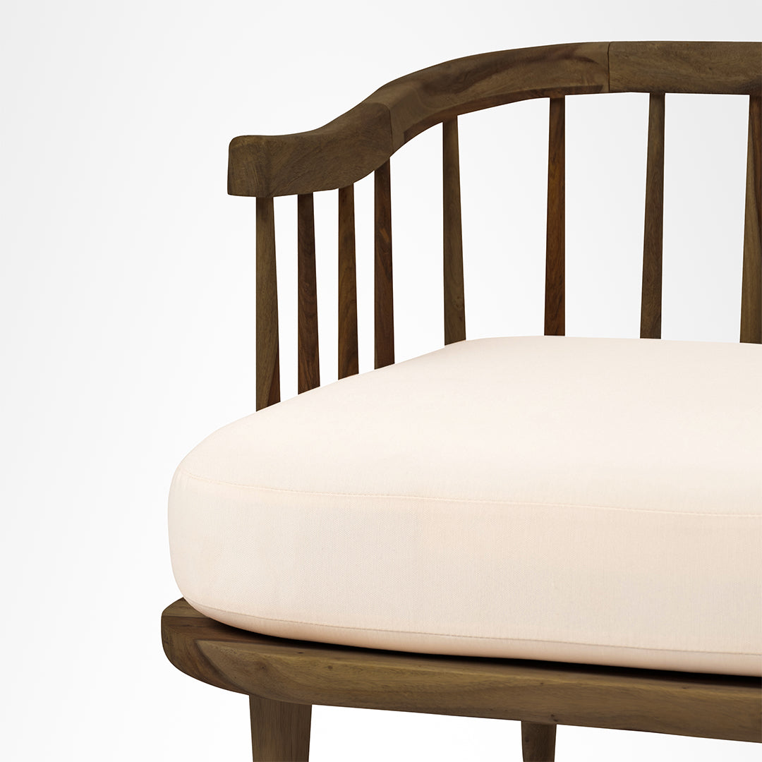 Onyx Lounge Chair - Walnut / Sheesham Wood / W: 34 ’ D: 31’’ H: 27’’SH: 15’’ - Indoor Furniture