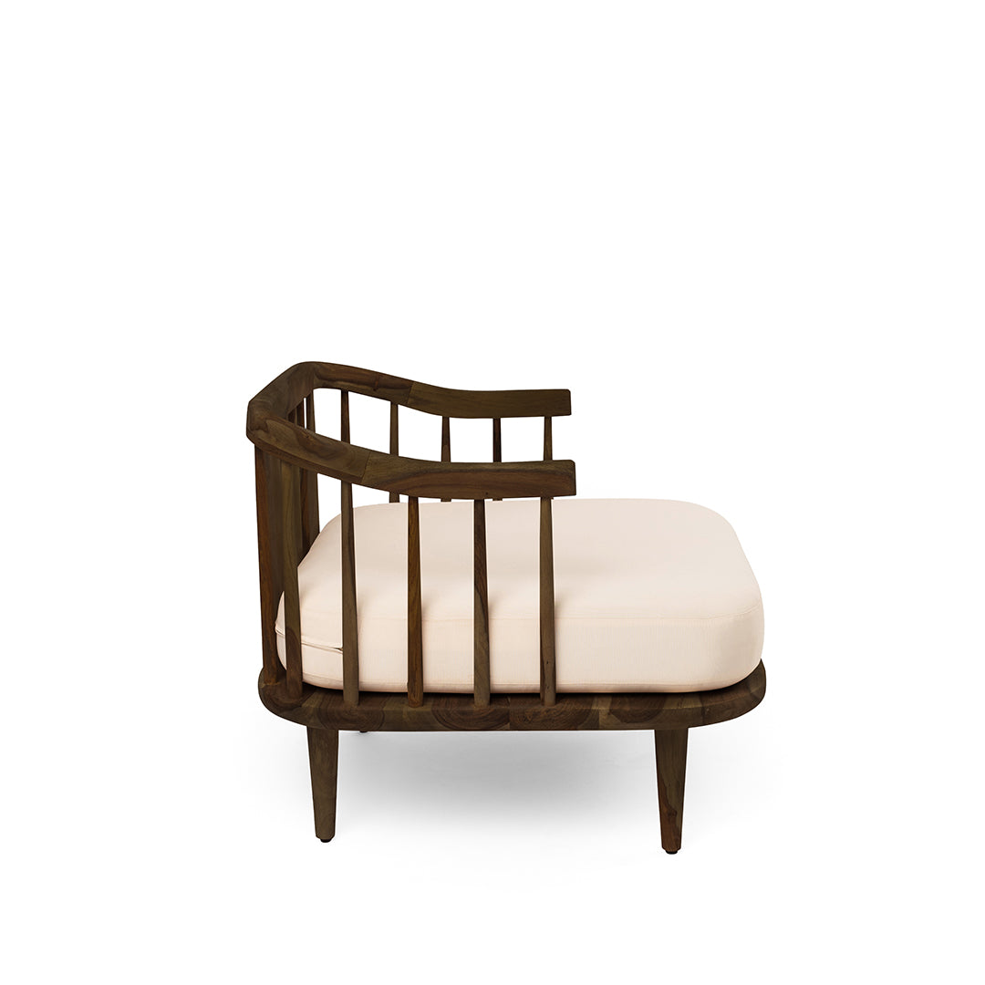 Onyx Lounge Chair - Walnut / Sheesham Wood / W: 34 ’ D: 31’’ H: 27’’SH: 15’’ - Indoor Furniture