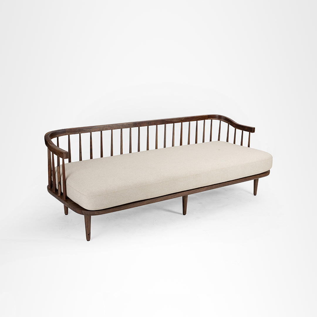 Onyx Sofa - W: 76’’ D: 30’’ H: 27’’ SH: 17’’ / Walnut / Sheesham Wood - Furniture