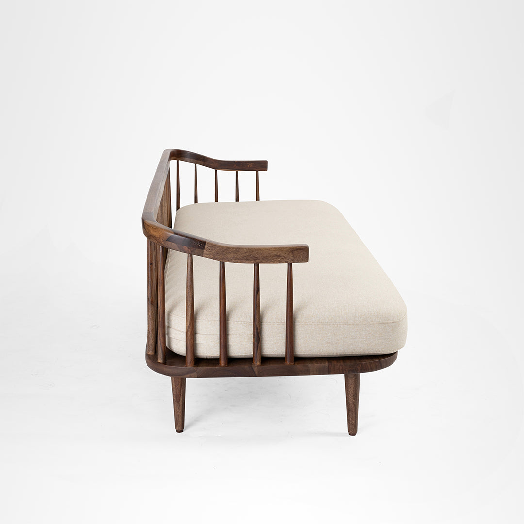 Onyx Sofa - W: 76’’ D: 30’’ H: 27’’ SH: 17’’ / Walnut / Sheesham Wood - Furniture