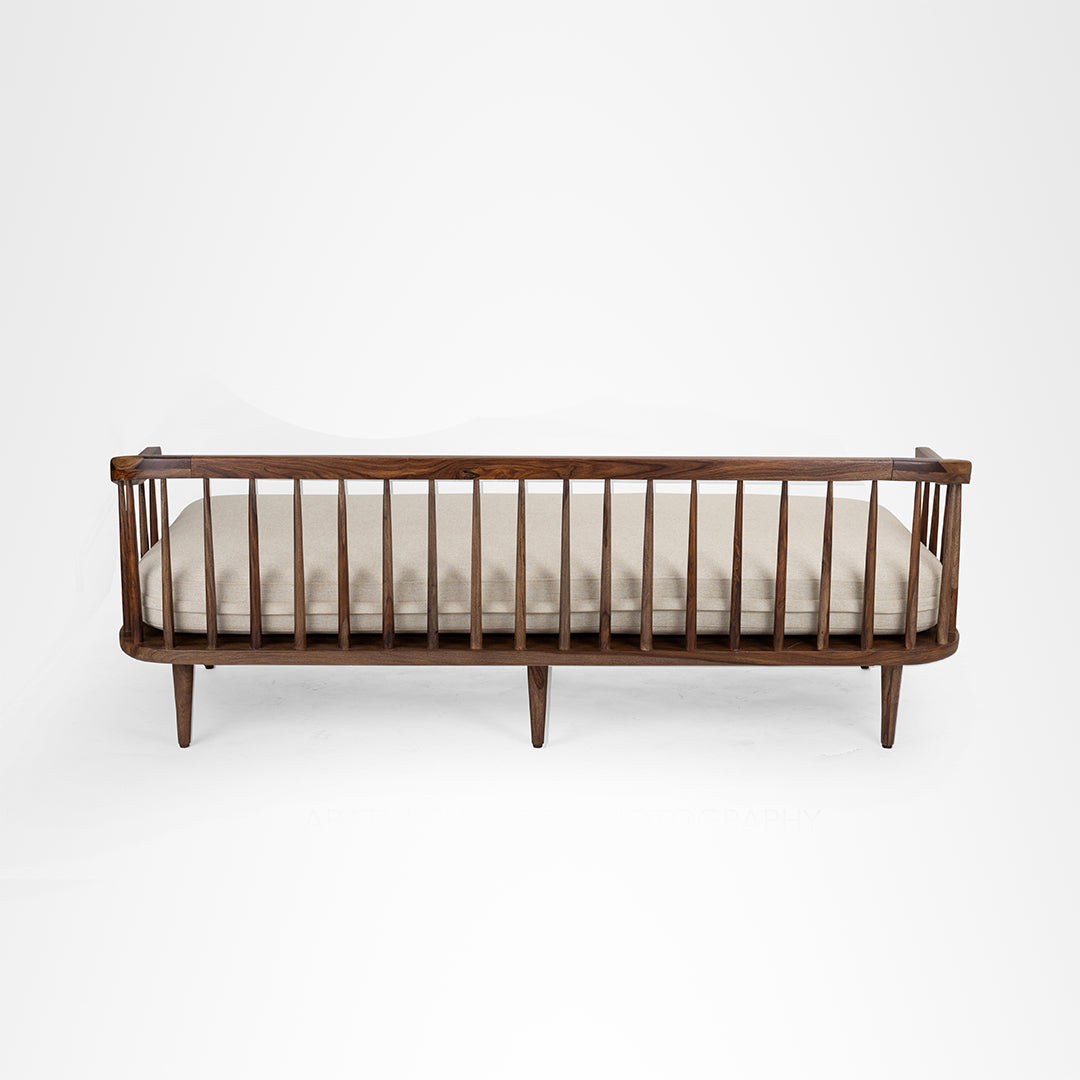 Onyx Sofa - W: 76’’ D: 30’’ H: 27’’ SH: 17’’ / Walnut / Sheesham Wood - Furniture