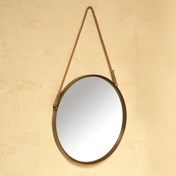 Opal Wall Mirror - L:24 x W:2 x H:24 In inches / Metal and Mirror - Décor