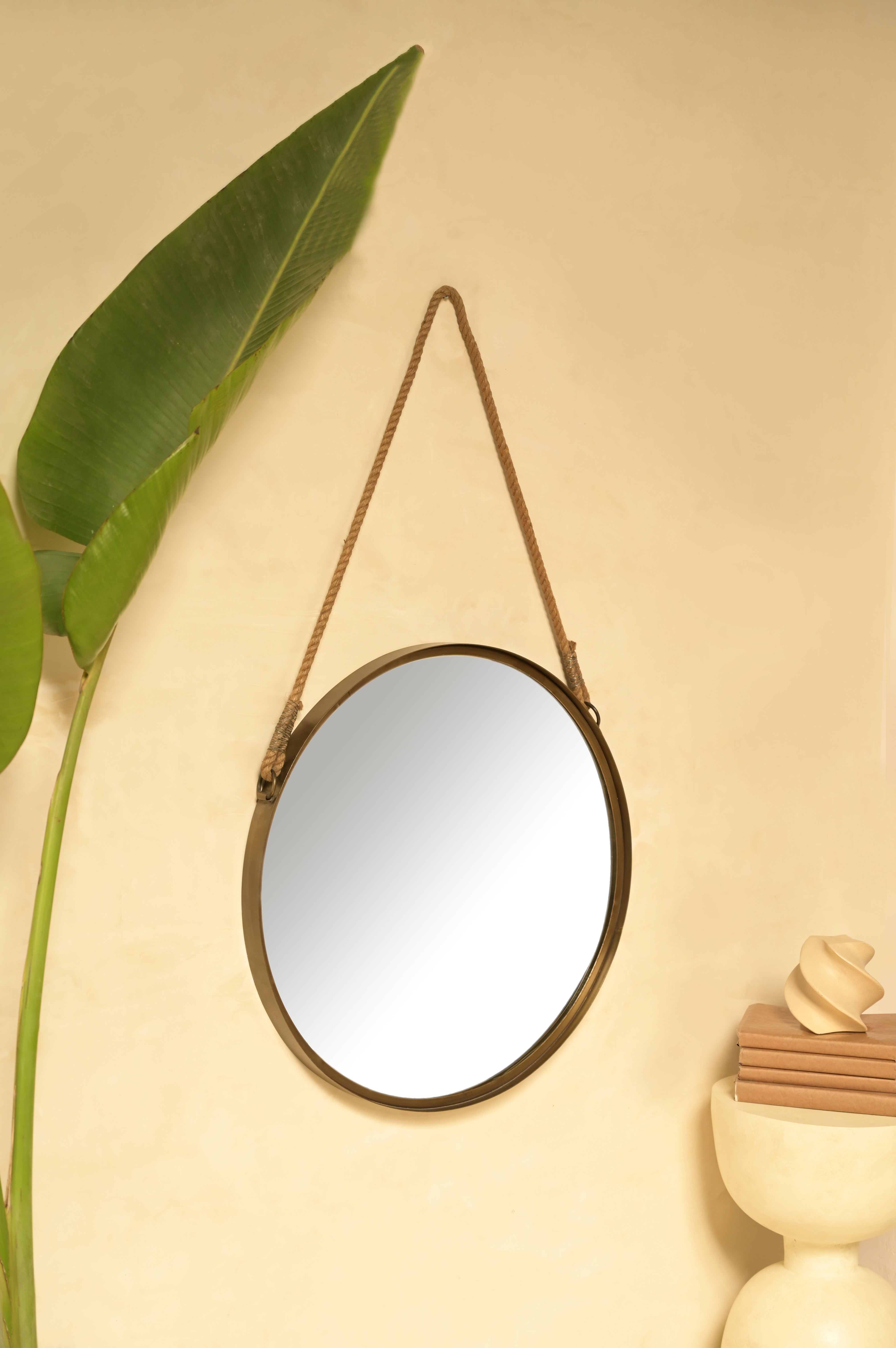 Opal Wall Mirror - L:24 x W:2 x H:24 In inches / Metal and Mirror - Décor