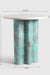 Oralbo Table - Aluminium + Marble / L:47 x B:47 x H:50 In cm - Indoor Furniture