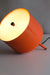 this space-saving lamp adds a pop of color and style orange lamp console table