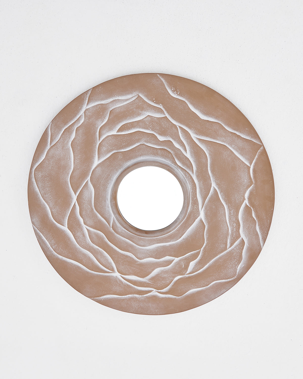 Orb Mirror - Antique Brass / Aluminium / 64L X 64W X 2.5H In Cms - Décor