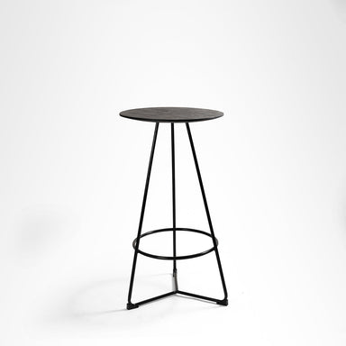 Orbit Bar Table - Black / Mild Steel & Wood - Outdoor Furniture