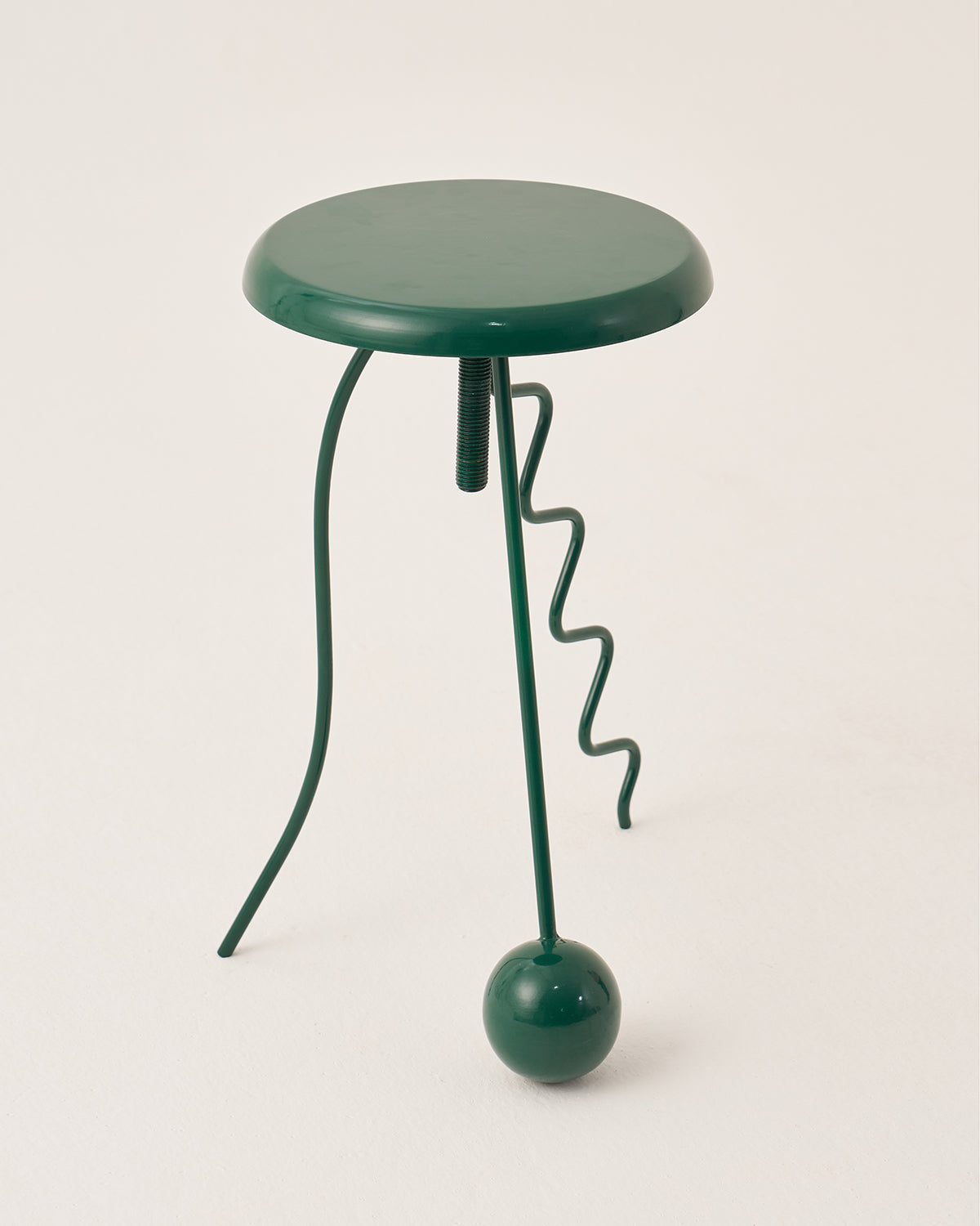 Orbital Oddity Table - Green / Metal / 41L X 41W X 61H In Cms - Furniture