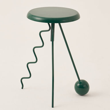 Orbital Oddity Table - Green / Metal / 41L X 41W X 61H In Cms - Furniture