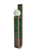 Orbola Wall Lamp - Green / White ash wood; Handmade tiles / L: 4.25’’ W: 7’’ H: 36’’ - Lighting