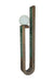 Orbola Wall Lamp - Green / White ash wood; Handmade tiles / L: 4.25’’ W: 7’’ H: 36’’ - Lighting